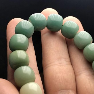 Mala Bead,Buddhist Rosary, Tibetan Buddhist Prayer Beads Green Bodhi Root Single Circle Bracelets, Buddha Beads, Can Bring Good Luck, Wealth And Health, Suitable for Men And Women